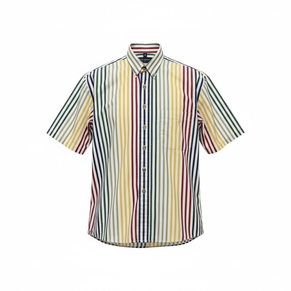 Van Heusen Women’s Striped Shirt - Red, Blue, Yellow - Picture 4 of 6